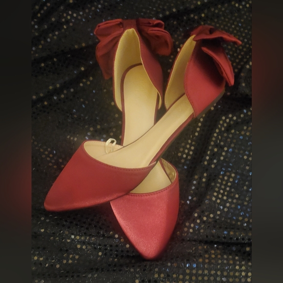 Satin Ballet Flats - Picture 2 of 3